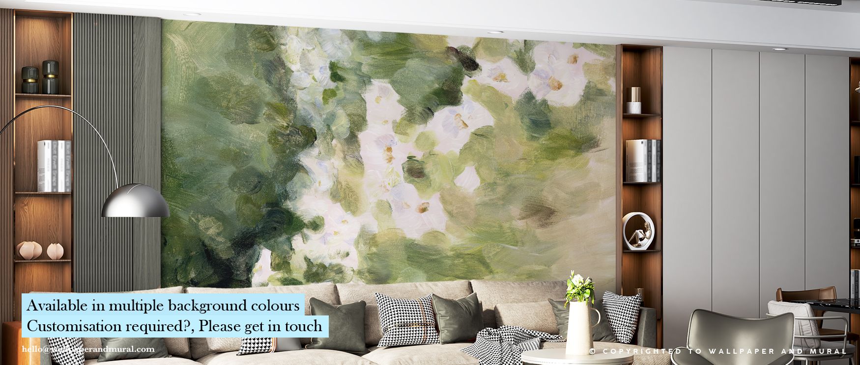 Soft fields of light stretch across Midsummer Meadow, blending color and texture into a vision of rural tranquility. Gentle tones of fern, buttercream, and lavender create harmony that feels both vibrant and soothing. Each shape contributes to a larger sy