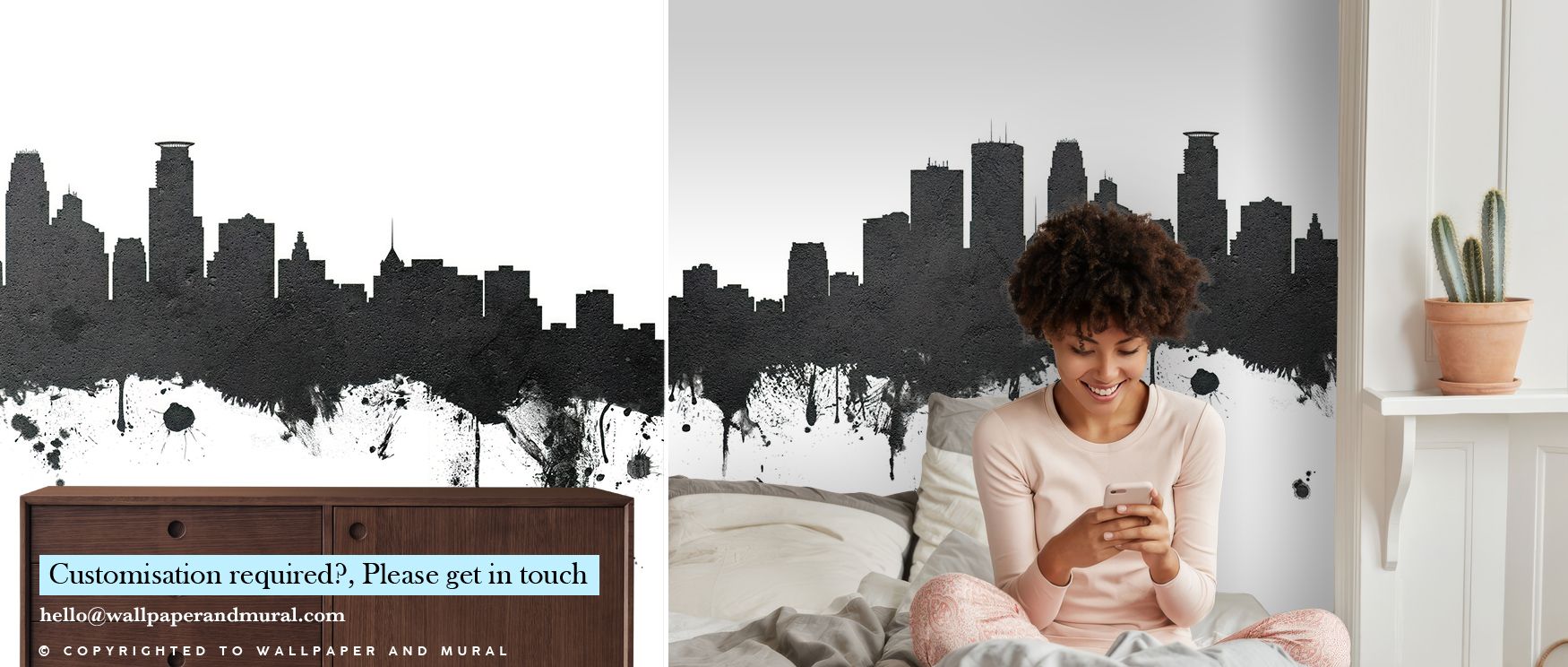 Tonal gradients drift through the skyline’s silhouette, capturing soft radiance and depth. Minneapolis Minnesota Skyline Black & White reveals the calm strength of structure, adding quiet sophistication to walls. The mural transforms interiors into reflec
