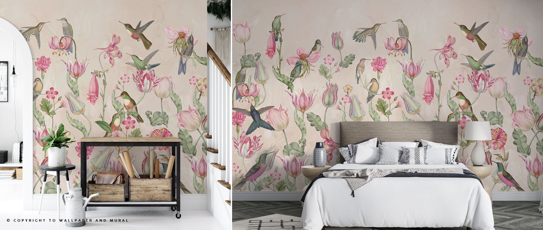 Interwoven lines of straw and twig glide across Nesting Wallpaper, creating depth and softness. Each shape feels purposeful, capturing the artistry of construction. The mural’s natural palette conveys stability and grace, perfect for interiors inspired by