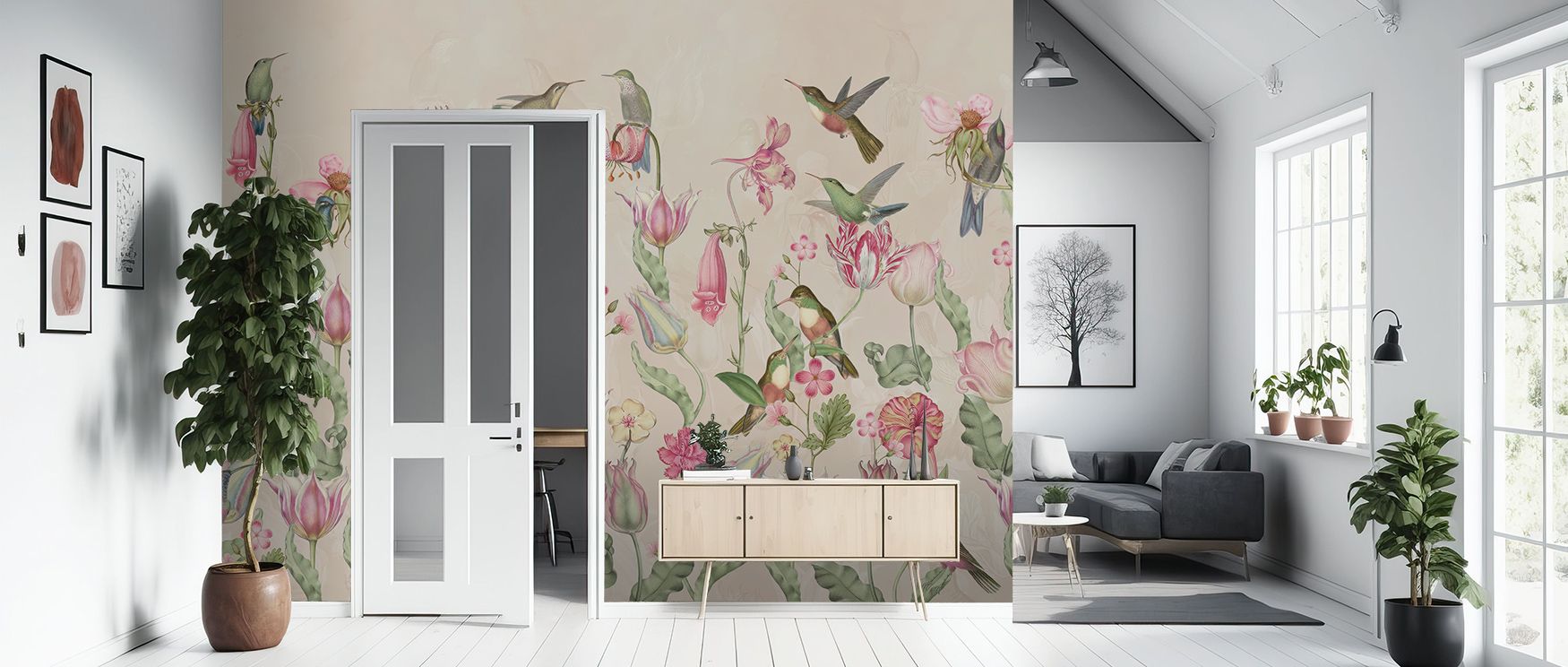 Gentle curves of straw and twig sweep through Nesting Wallpaper, creating texture and light interplay. Each detail conveys connection to the earth, enhancing interiors with tactile depth. The mural radiates composure and warmth, offering both natural char