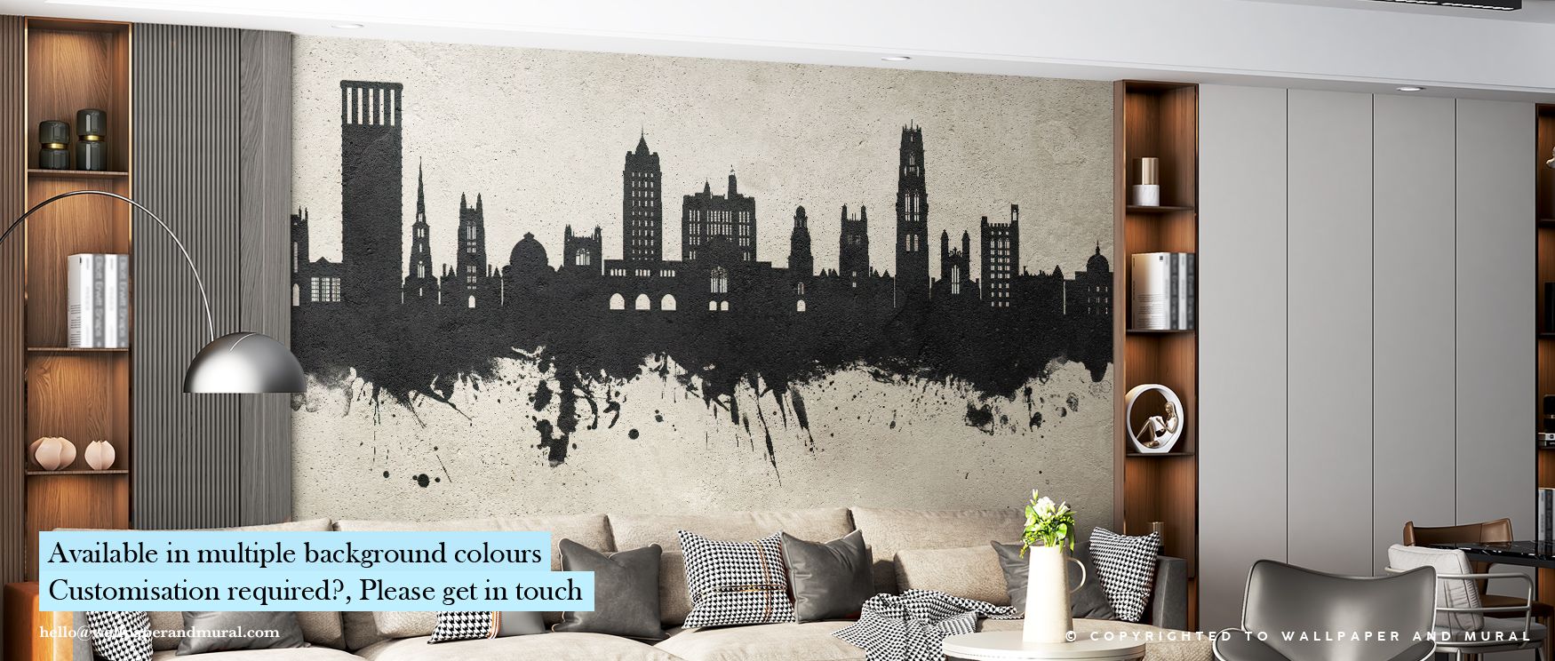 Concrete hues unfold across New Haven Connecticut Skyline Concrete Wallpaper, merging light and structure in seamless flow. The mural reflects clarity and modern balance, enhancing interiors with gentle composure. Each line carries weight and calm, creati