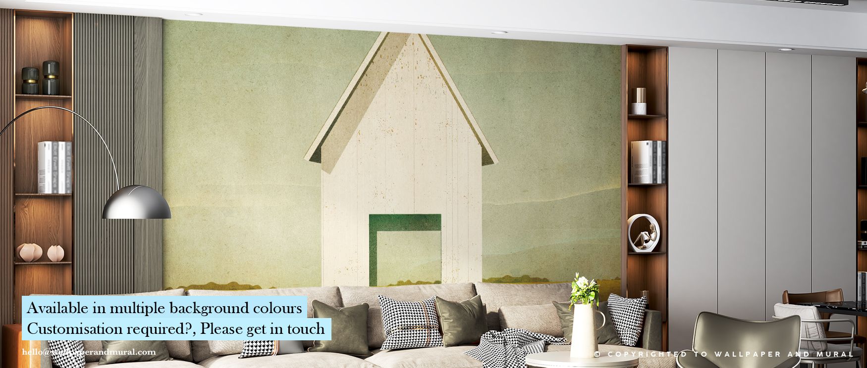 Subtle lines of weathered grain and shadow define Ohio Barn Wallpaper, creating rhythm and structure through tone. The mural expresses warmth, integrity, and simplicity, bringing character and balance to interiors. It reflects nature’s calm energy and rur