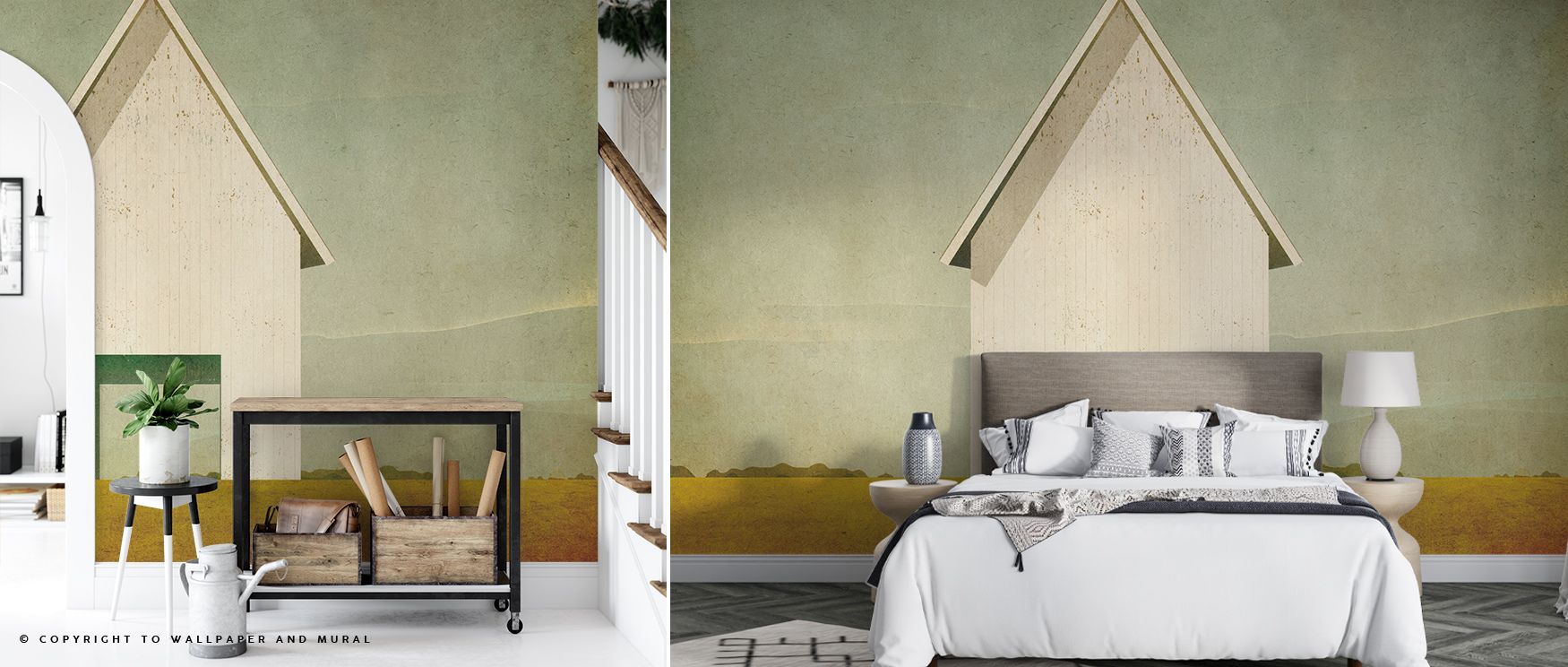 Layers of texture and earth tones compose Ohio Barn Wallpaper, capturing the tranquility of rural architecture. Each plank and beam tells a story of stillness and harmony. The mural radiates balance, ideal for interiors that value authenticity, connection