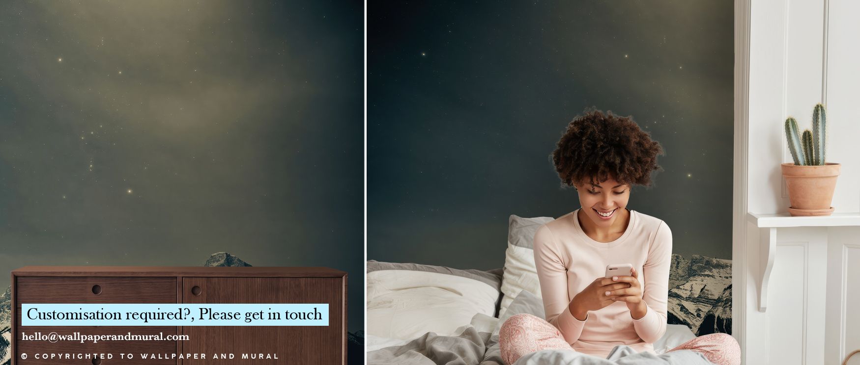 Soft clusters of stars illuminate Orion Dark Wallpaper, forming rhythmic constellations. The design balances luminosity and darkness, offering harmony and mystery. Each light glows subtly, adding emotion and calm. The mural transforms interiors into medit