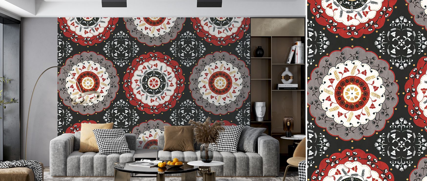 Rich earthy textures flow across Otomi Farm XIV Wallpaper, merging history and elegance. Each pattern carries timeless artistry, transforming interiors into warm, harmonious reflections of pastoral grace. The mural celebrates design legacy and simplicity,
