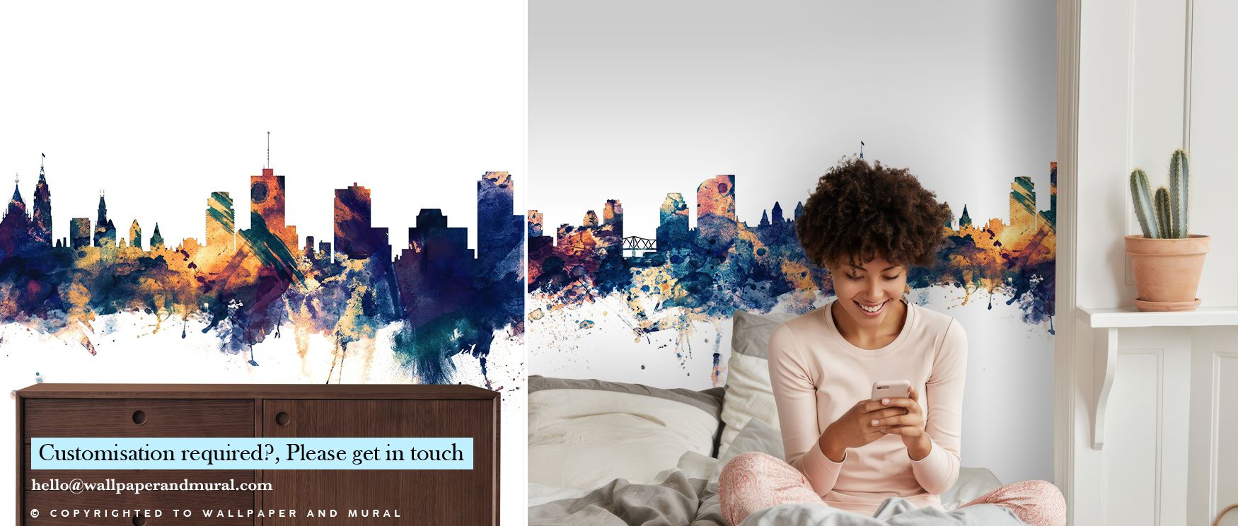 Rich bronze highlights sweep across Ottawa Canada Skyline Blue & Bronze Wallpaper, evoking strength through fluid texture. The skyline feels sculpted by light, adding balance and stillness. Each layer enhances interiors with calm brilliance, creating desi