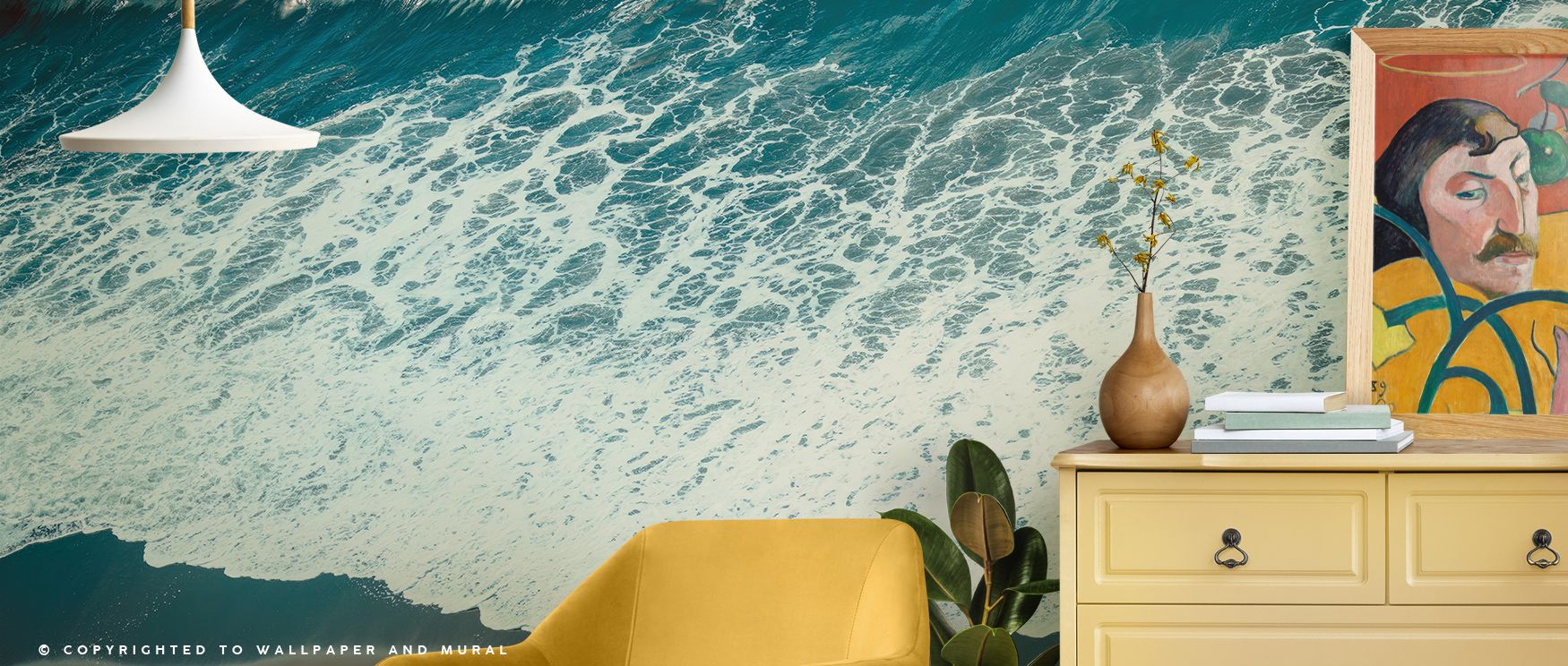 Cool gradients of blue and ivory cascade through Pacific Afternoon Wallpaper, expressing the poetry of water and air. Each layer adds softness and structure, creating a tranquil rhythm. The mural infuses interiors with quiet refinement, evoking endless af