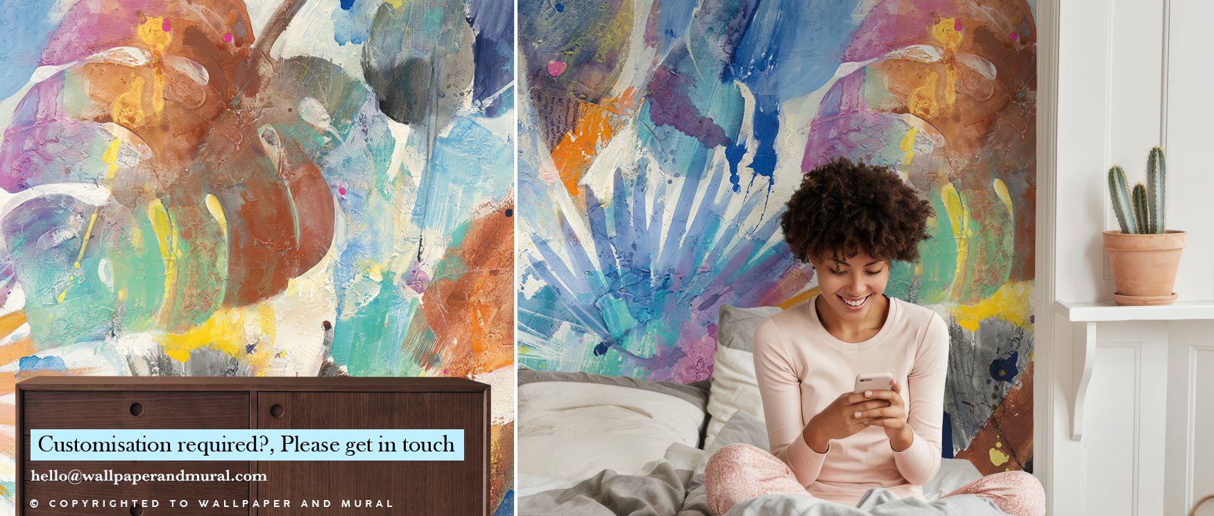 Hues of jade and lime blend through Palm Abstract Wallpaper, creating balance between vibrance and grace. Each layered contour expresses calm energy. The mural enriches interiors with depth and freshness, offering rhythm and harmony through contemporary t