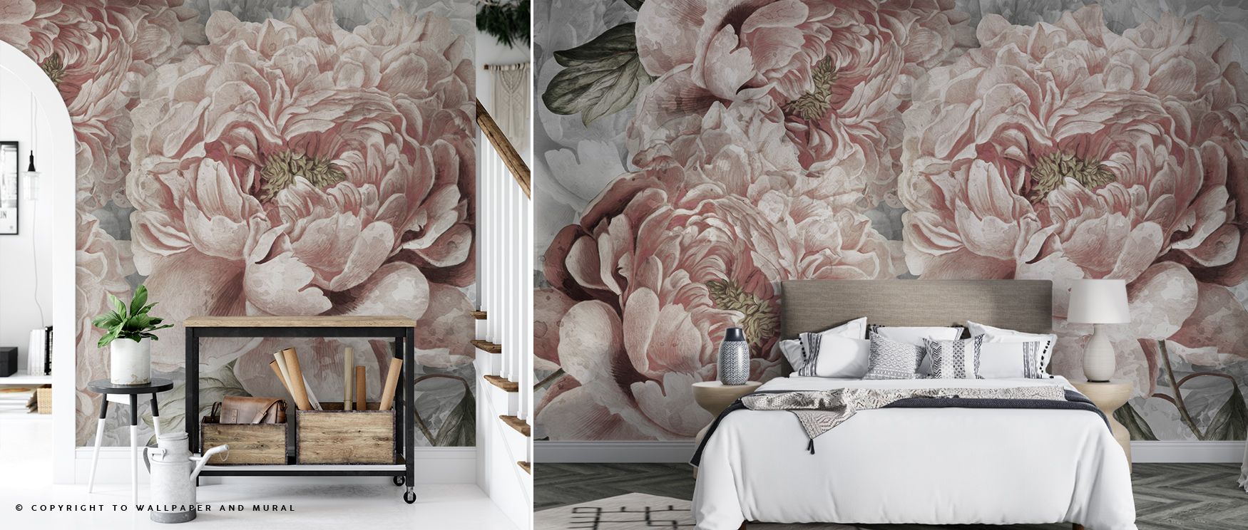 Dreamlike brushwork brings the Pions Dream Wallpaper alive with warmth, allowing petals to float like memories through soft air. Its romantic palette infuses interiors with subtle depth and composure, perfect for elegant rooms with serene light. 