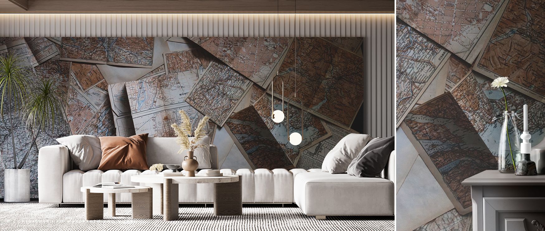 Refined metallic layers shimmer through Planning Wallpaper, capturing rhythm and stillness. Each intersection conveys focus and calm. The mural reflects design discipline, turning interiors into balanced compositions filled with tone and minimal strength.