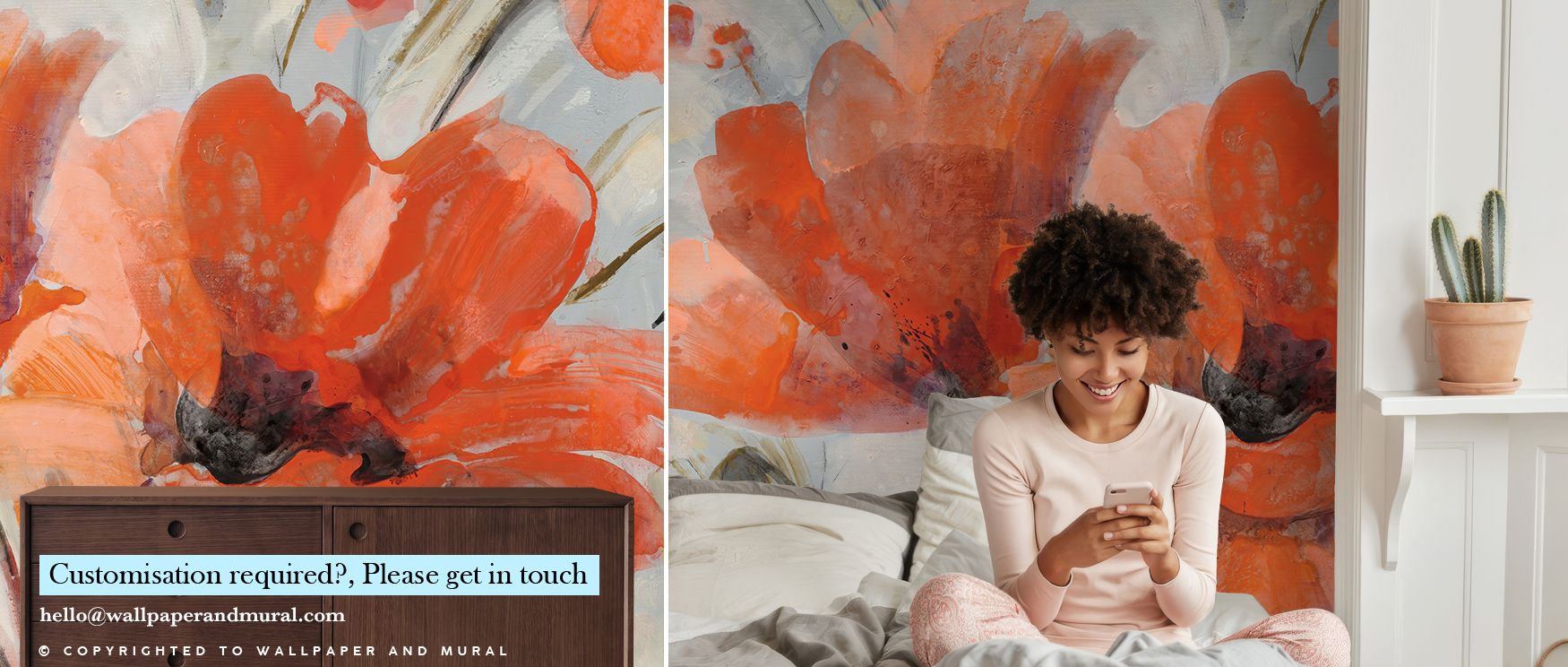 Soft gradients of magenta and turquoise glide through Popping Wallpaper, forming compositional rhythm. Each burst feels alive with color, offering energy. The mural enhances interiors with dynamic freshness, blending vibrance and harmony through modern ar