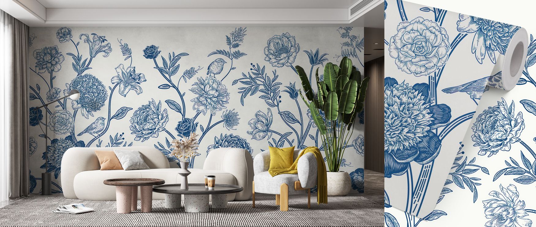 Subtle tones of linen and soft pink unfold within Proud Victorian Flowers Wallpaper, revealing balance and structure. Each petal expresses tranquility, turning interiors into classical sanctuaries filled with floral rhythm and gentle Victorian grace throu