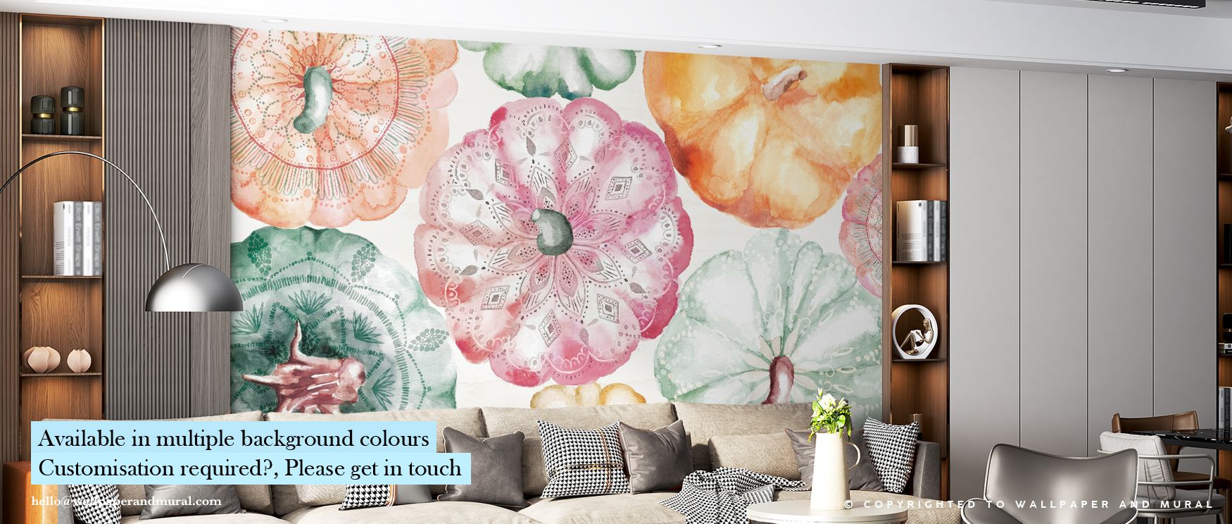 Gentle transitions of bronze and gold ripple through Pumpkin Haze Wallpaper, creating softness and poise. Each tone forms balance, offering warmth. The mural transforms interiors with autumnal serenity and artistic harmony through organic rhythm. 