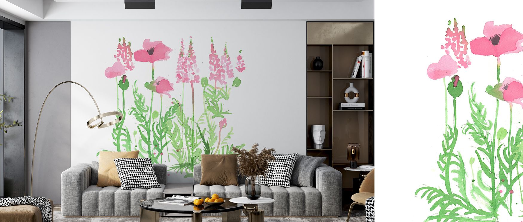 Ranunculus Wallpaper celebrates purity and refinement through layered petals illuminated by gentle light. It offers an immersive floral experience that enriches spaces with tenderness, warmth, and enduring style.
