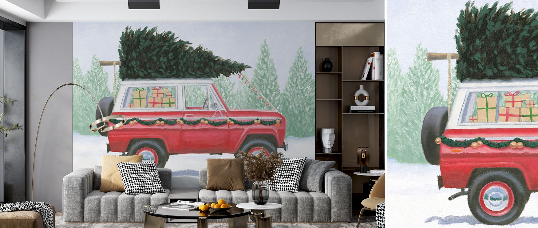 Swirling patterns animate Round The Tree Wallpaper, filling walls with gentle motion and chromatic brilliance. Its joyful balance inspires interiors infused with cheer, artistry, and refreshing botanical vibrance.