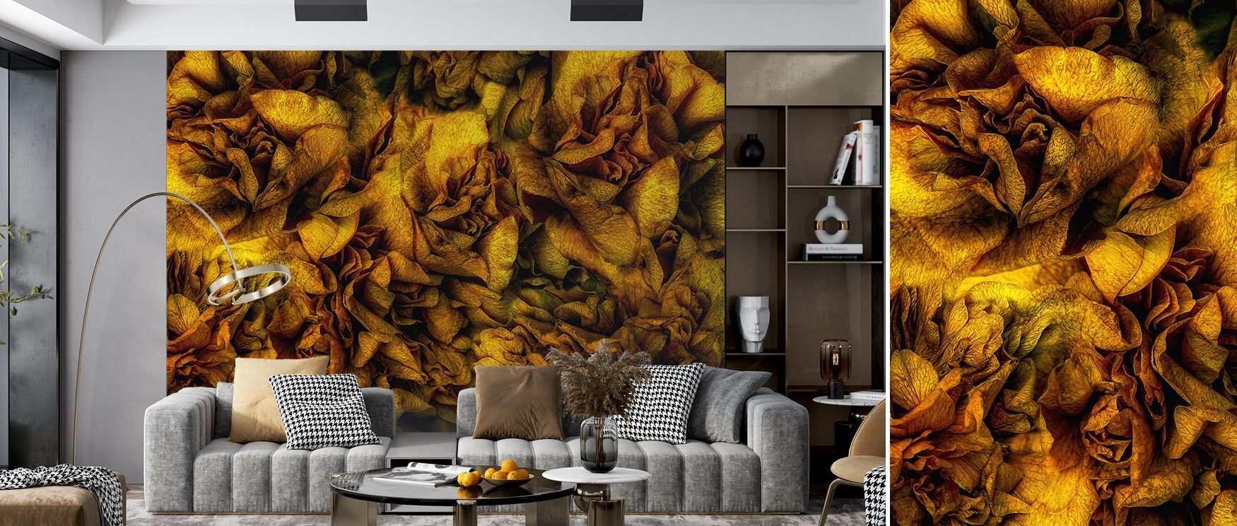 Layers of grace cascade across Ruffles and Frills Wallpaper, uniting subtle rhythm and tonal harmony. The result is an artistic interpretation of fabric’s fluidity, enriching interiors with refined tranquility.