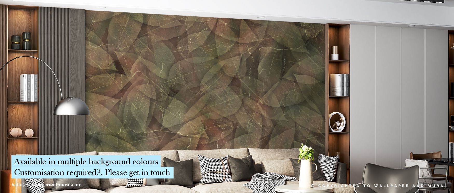 Opulent forms shimmer across Dark Floral in Green Accent Wallpaper, creating transitions of shadow and glow. Each contour reveals natural sculptural energy that deepens mood and elegance within contemporary settings. 