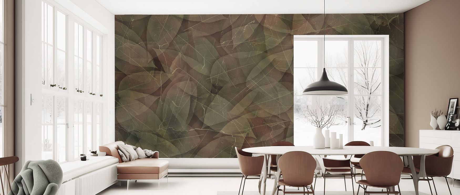 Poised between darkness and glow, Dark Floral in Green Accent Wallpaper expresses intimacy and style. Each texture conveys rhythm and depth, ideal for interiors shaped by calm, grandeur, and artistry.