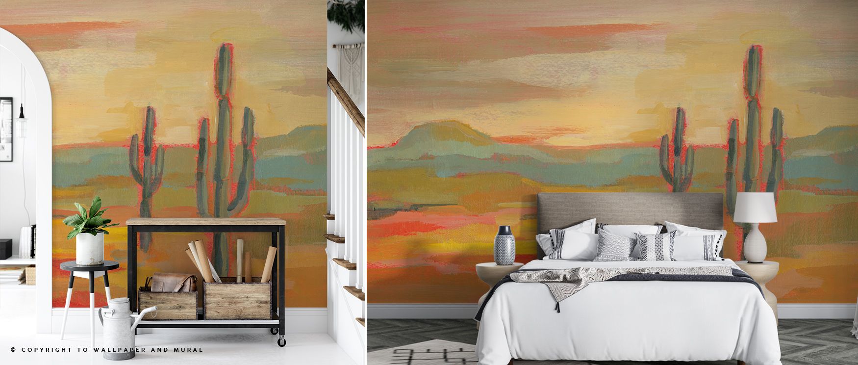 Saguaro Desert wallpaper embodies the spirit of still landscapes. Shadows play through subtle contours, creating meditative composure. Each element feels eternal, making it perfect for refined spaces that honor simplicity, nature, and enduring design beau