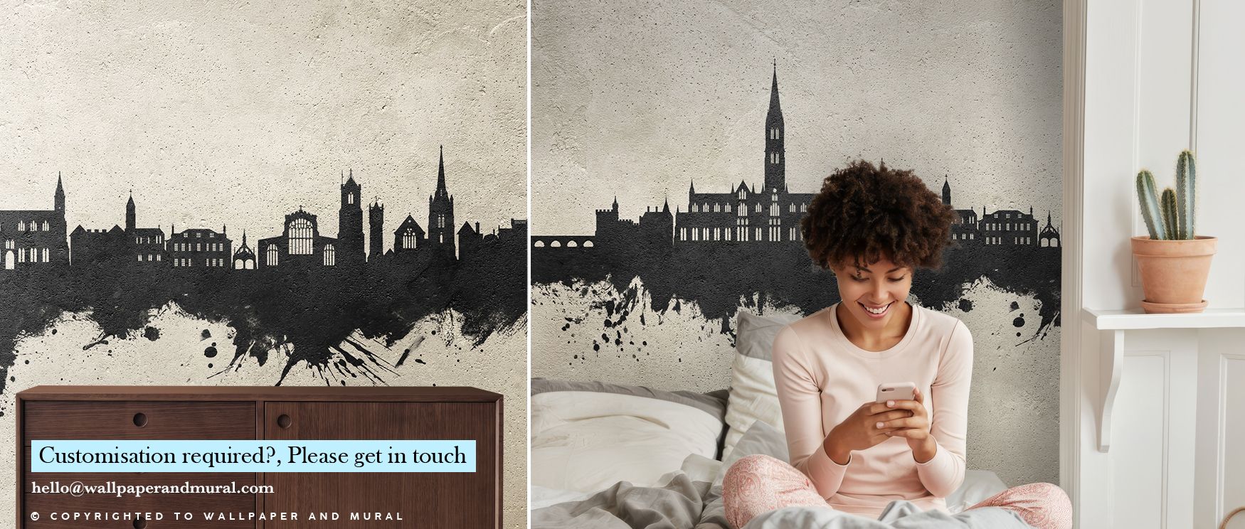 Salisbury England Skyline Concrete wallpaper embodies serenity through structure. Its architectural rhythm breathes precision and space, turning interiors into visual landscapes of calm focus. Perfect for modern rooms that cherish tone, balance, and minim