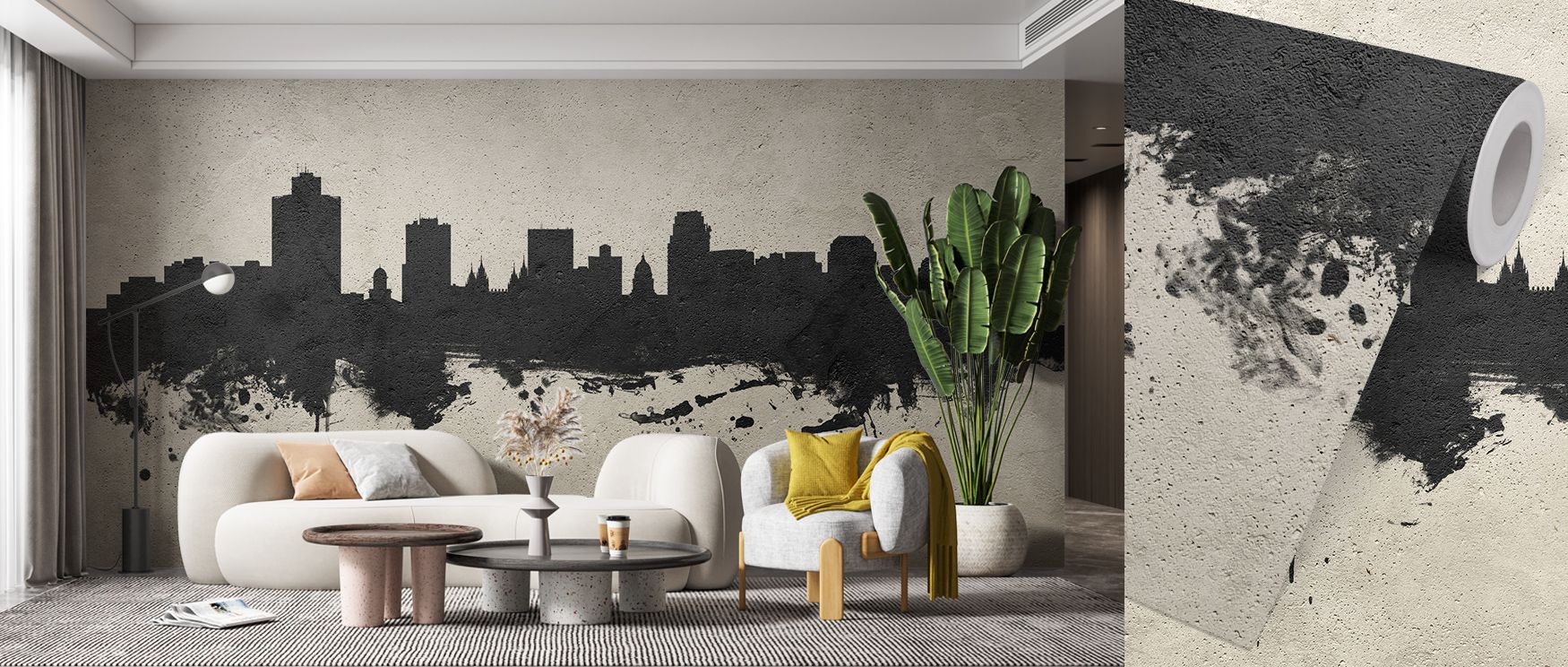 Architectural precision defines Salt Lake City Utah Skyline Concrete, where each line feels alive within the misted greys. Shadows melt into subtle light, giving the skyline organic flow. Its textured concrete background creates depth and calm, ideal for 