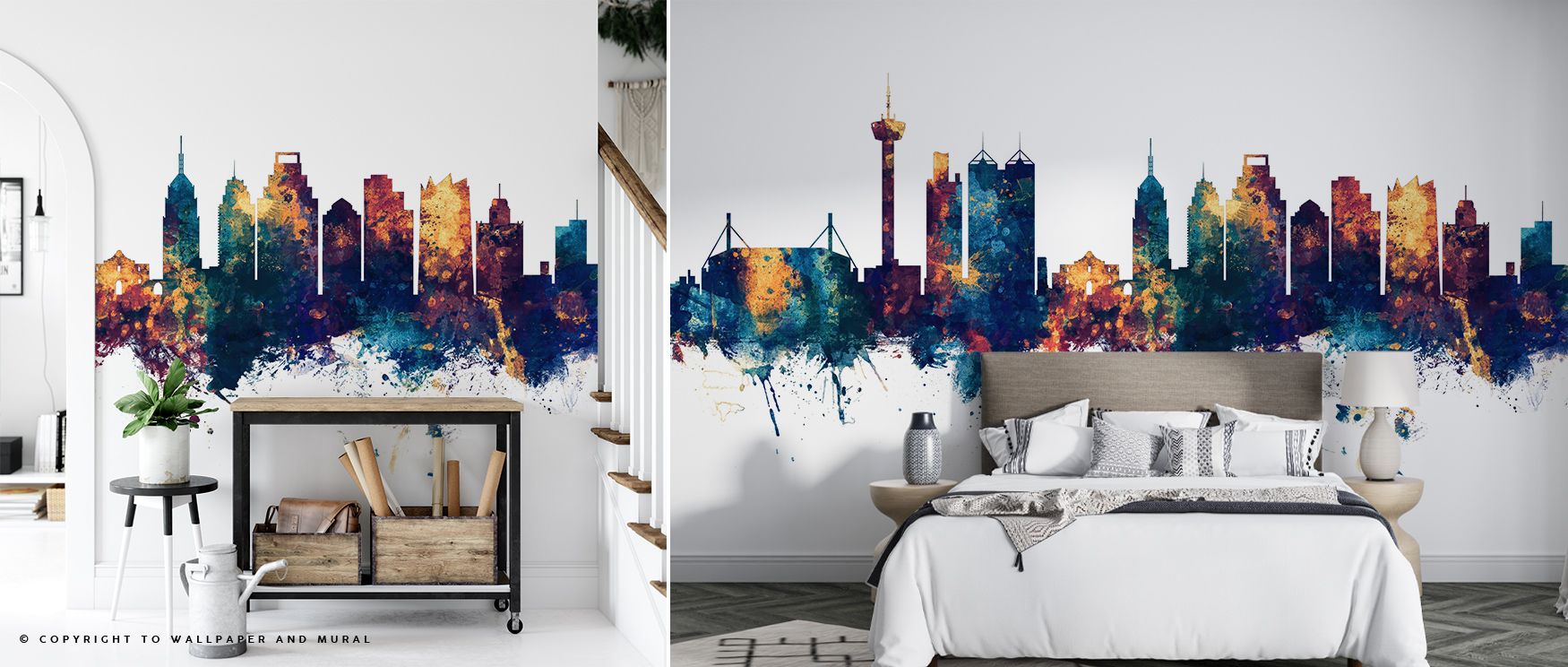 Soft bronze and cool blue in San Antonio Texas Skyline Blue & Bronze weave a tapestry of motion and quiet brilliance. The skyline’s contours shimmer under changing light, revealing craftsmanship and balance. Ideal for interiors seeking warmth in restraint
