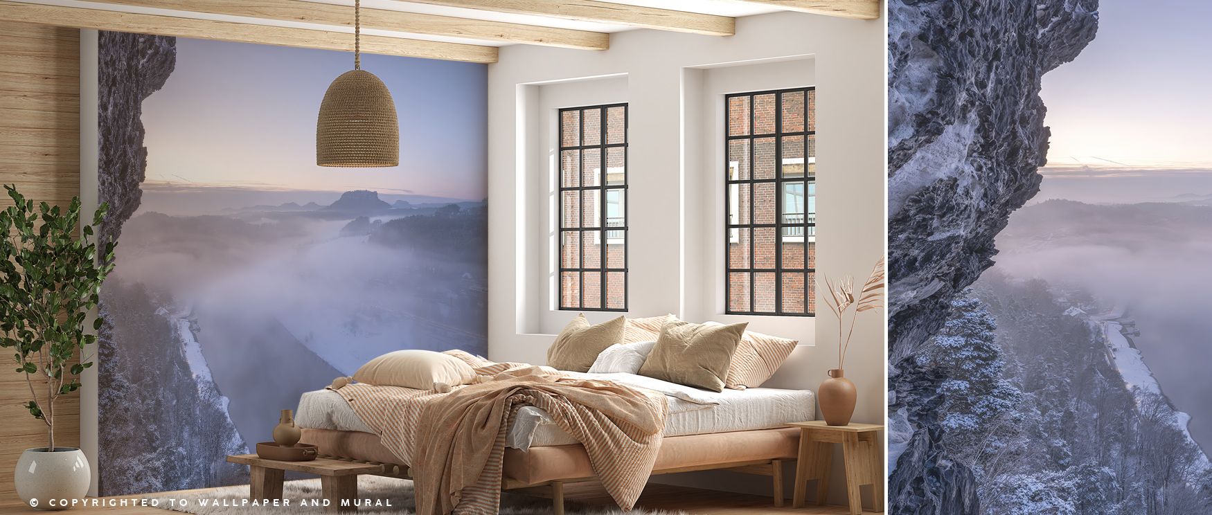 Saxon Winter captures the silence of snowfall through tonal precision. Light and shade merge seamlessly across its gentle gradients, transforming walls into landscapes of introspection. Designed for interiors that favor quiet rhythm and subtle artistry, i