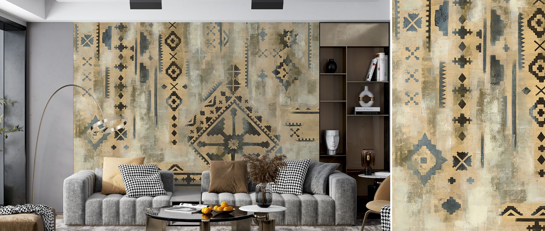 Scandinavian Mood I merges minimal geometry with soft warmth. Each gradient embodies purity and repose, enhancing rooms with natural stillness and effortless, understated elegance.