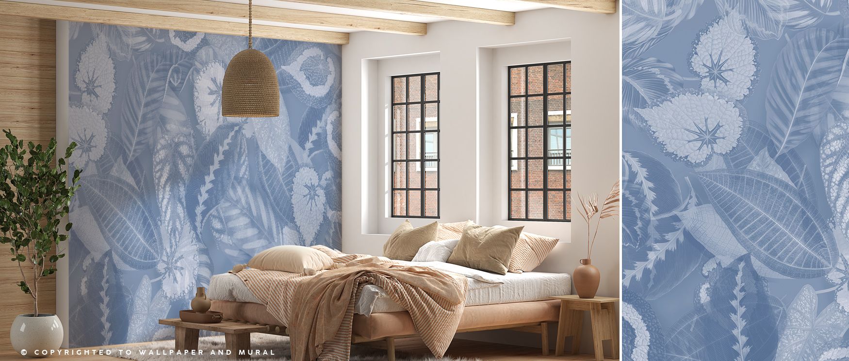 Airy composition unfolds through Secret Leaves Wallpaper, where organic motifs echo quiet nature. Tones of fern, olive, and pale ivory blend seamlessly into layers of calm. The tactile flow of pattern feels immersive, transforming walls into serene landsc