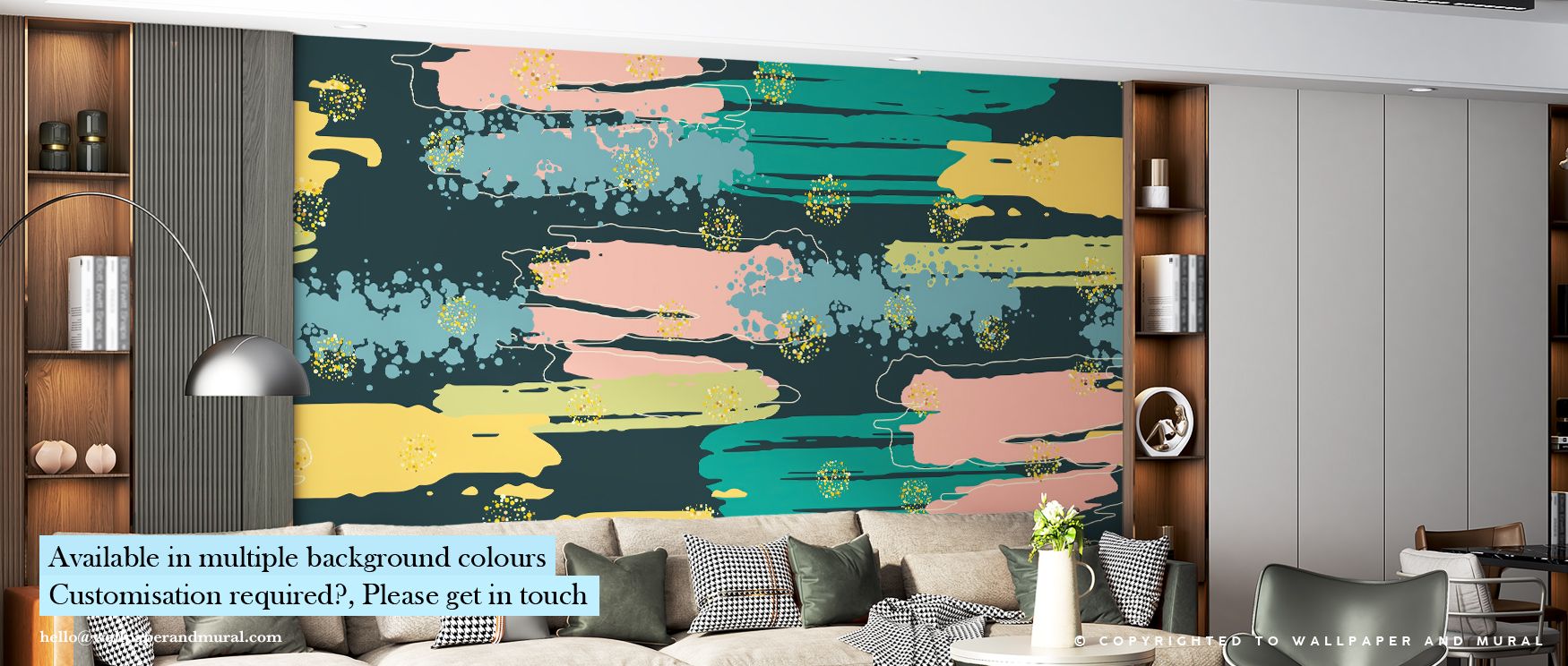 Vivid yet refined, Shape And Splash Dark Wallpaper channels expressive artistry through tonal depth and smooth flow. Soft gradients emerge from darkness, adding visual rhythm and sculptural texture to walls crafted for sophistication and emotion.