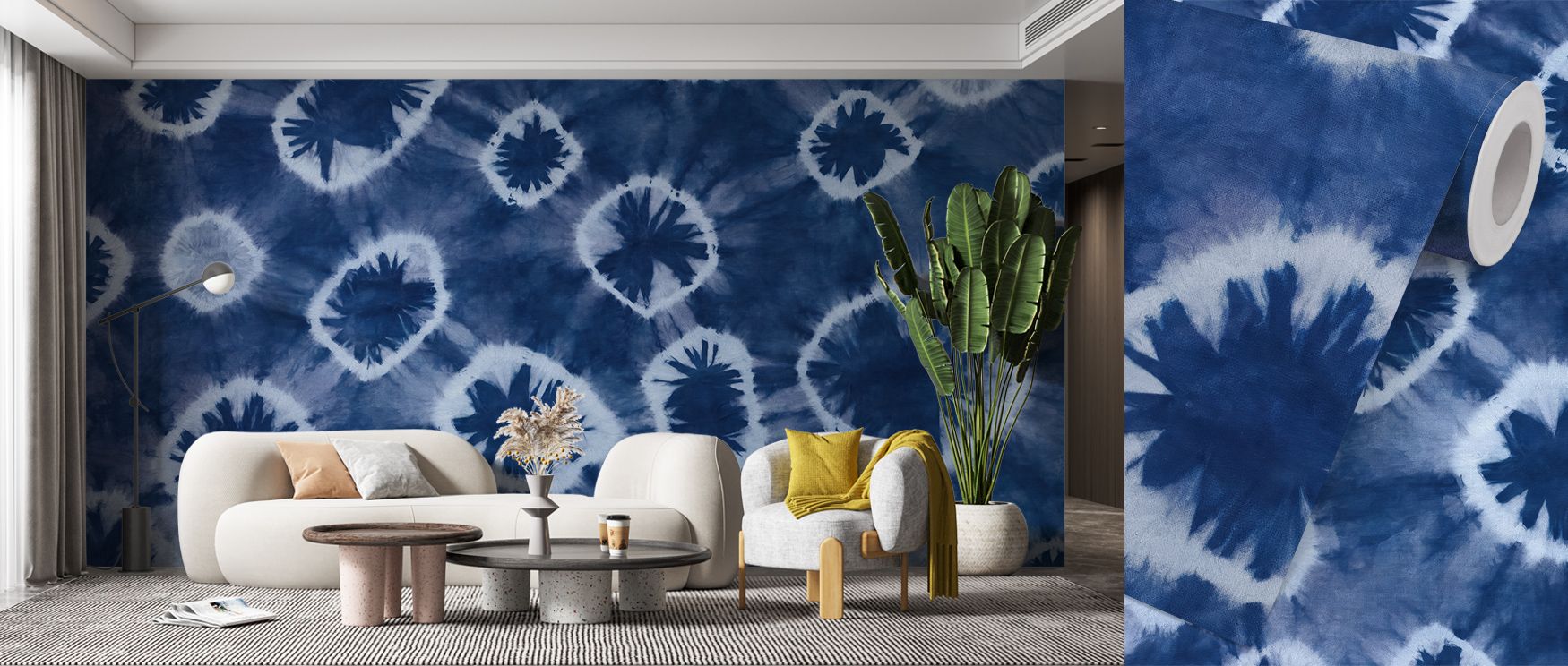 Graceful and meditative, Shiboriscape Jellyfish Wallpaper paints serenity through delicate drifting figures. The rhythm of movement and soft tonal transitions conjure the quiet wonder of deep-sea tranquility for contemporary interiors.