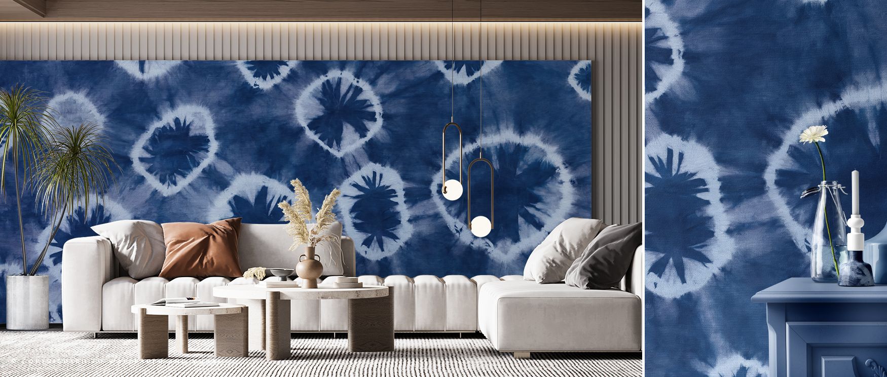 Submerged in calm hues, Shiboriscape Jellyfish Wallpaper invites serenity through flowing compositions. The tender glow of its forms adds refined artistry and fluid motion to spaces designed for relaxation and reflection.