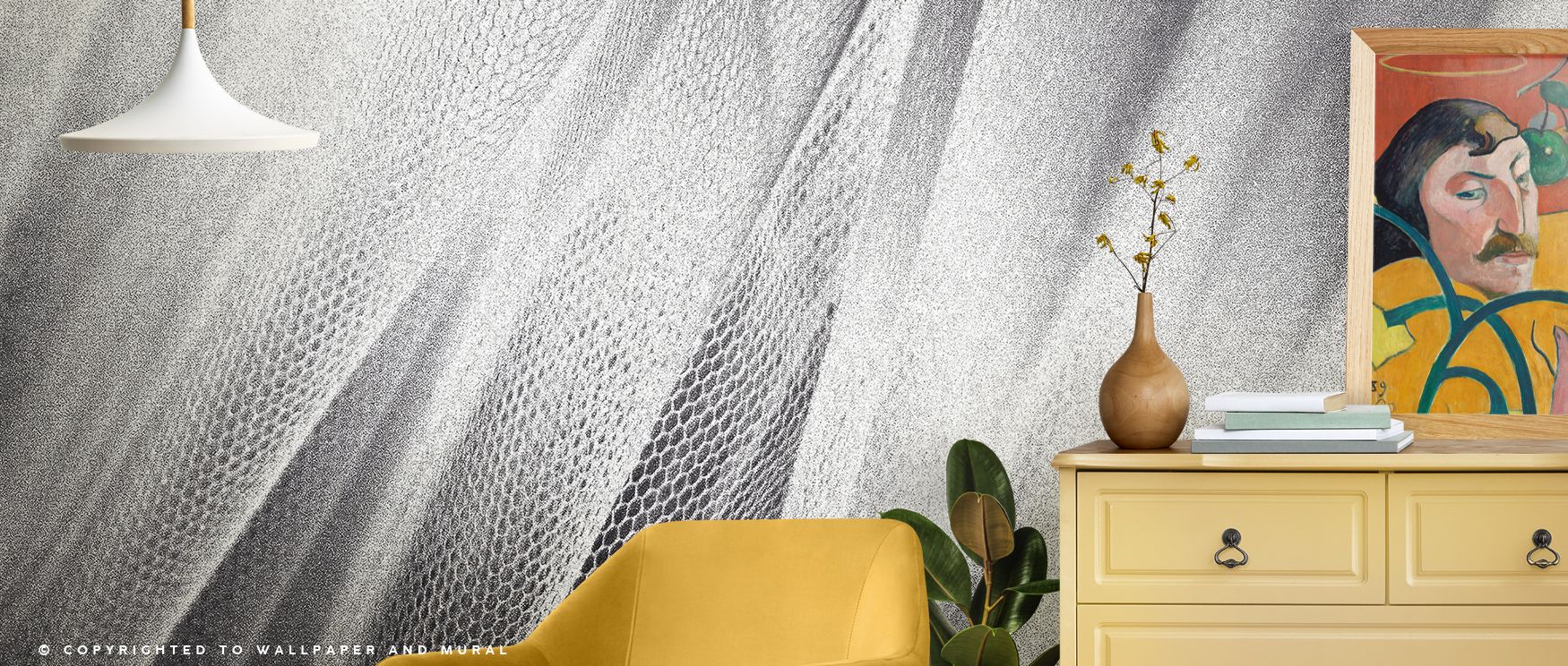 Inspired by serpentine elegance, Sirtalis Serpent Wallpaper embodies nature’s endless rhythm. Each intricate twist flows gracefully, bringing harmony and depth to interiors seeking earthy sophistication.