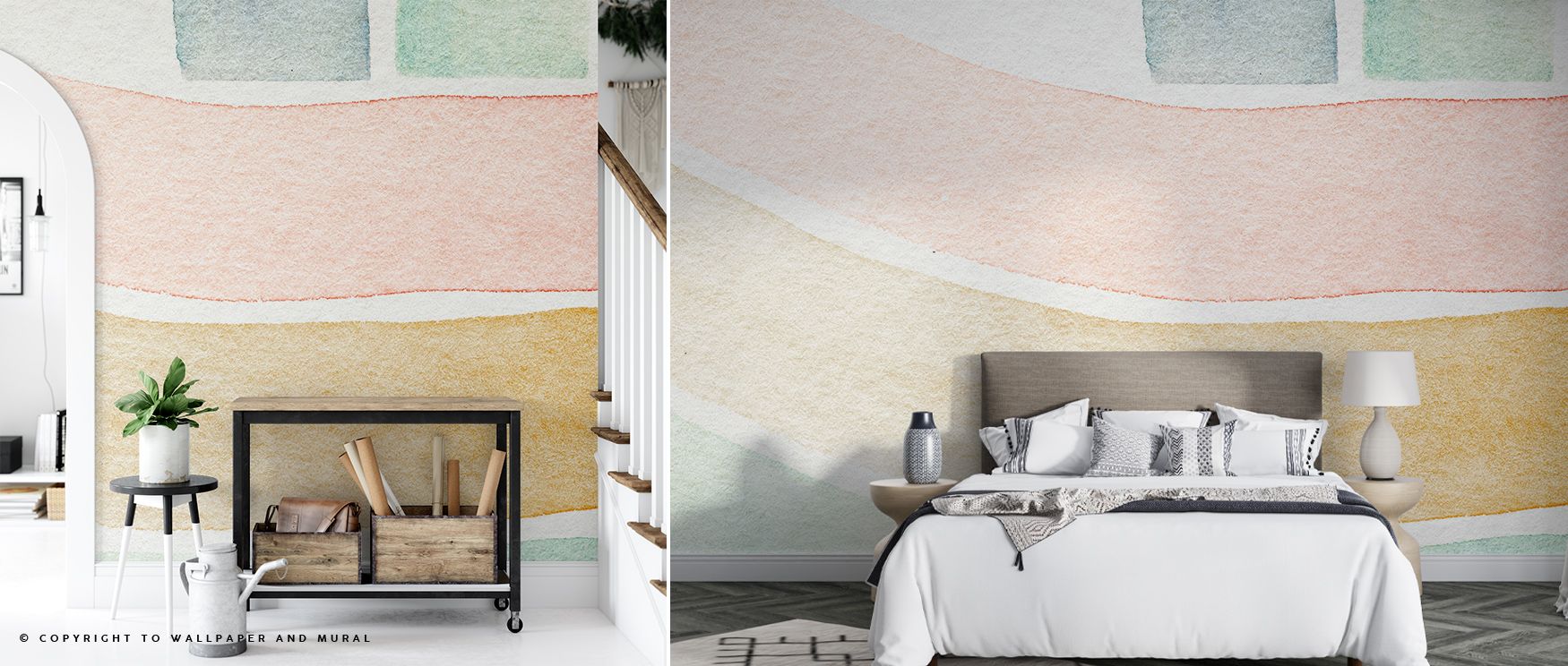 Smear Wallpaper mirrors the touch of an artist’s brush, where each movement leaves traces of light and shadow. The design resonates with fluid artistry, elevating interior walls into vibrant yet elegant compositions.