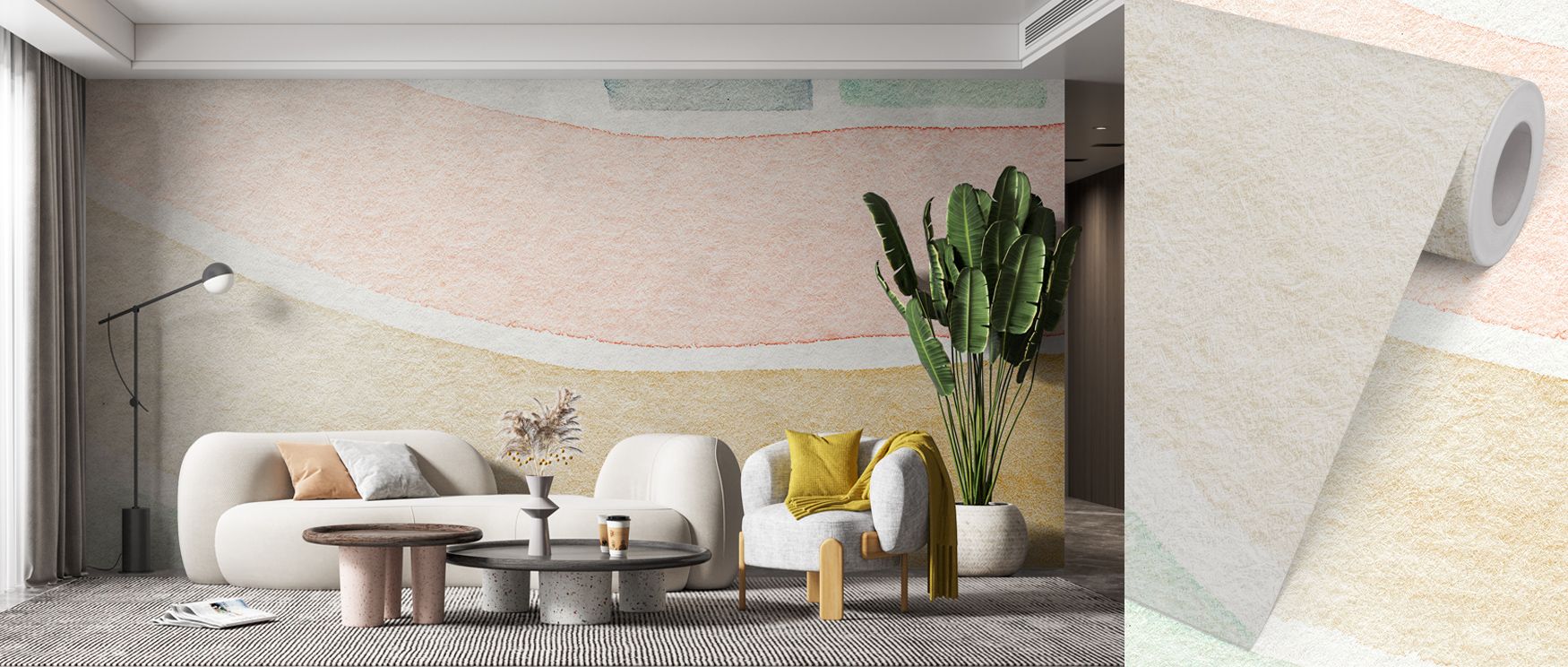 Dynamic and layered, Smear Wallpaper translates spontaneous creativity into graceful motion. Its tonal contrasts breathe vitality into interiors, creating visual harmony steeped in modern expression and refined energy.
