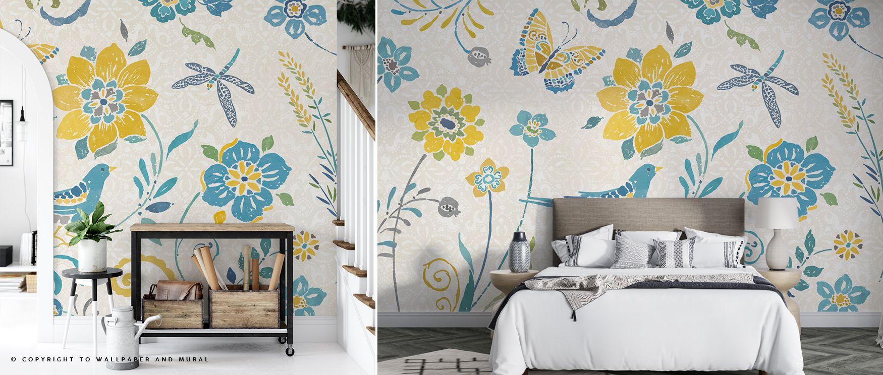 Spanish Impressions I Wallpaper highlights artistic Spanish heritage through geometric patterns, vibrant color interplay, and textured surfaces. Rhythmic motifs guide the eye while creating dimensionality and interest. Perfect for living rooms. Walls tran