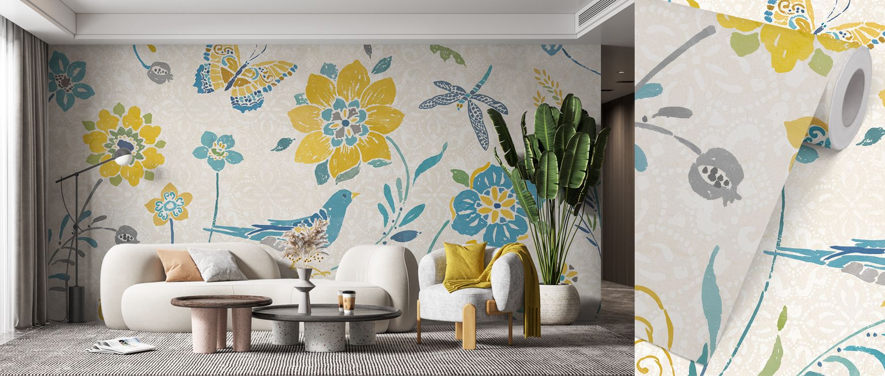 Ornamental details and vibrant patterns define Spanish Impressions I Wallpaper, offering layered visual interest and depth. Subtle tonal variation enhances elegance, while rhythmic motifs produce dynamic movement. Perfect for living rooms. Interiors gain 