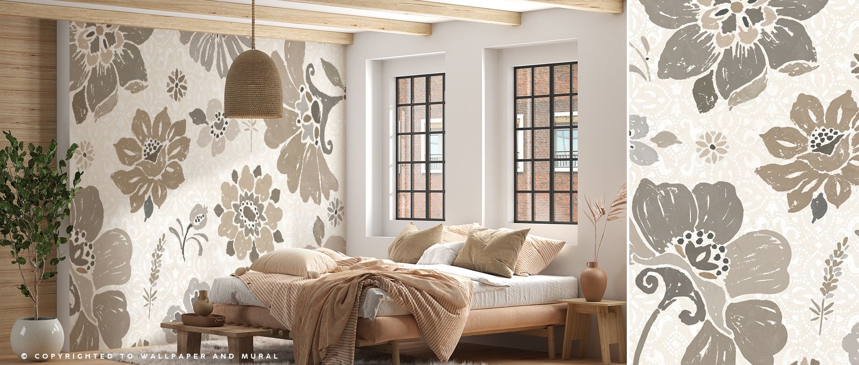 Layered motifs and soft neutral hues define Spanish Impressions VII Neutral Wallpaper, producing serene yet dynamic interiors. Rhythmic patterns guide the eye, while subtle highlights accentuate detailed design elements. Perfect for living rooms. Each wal