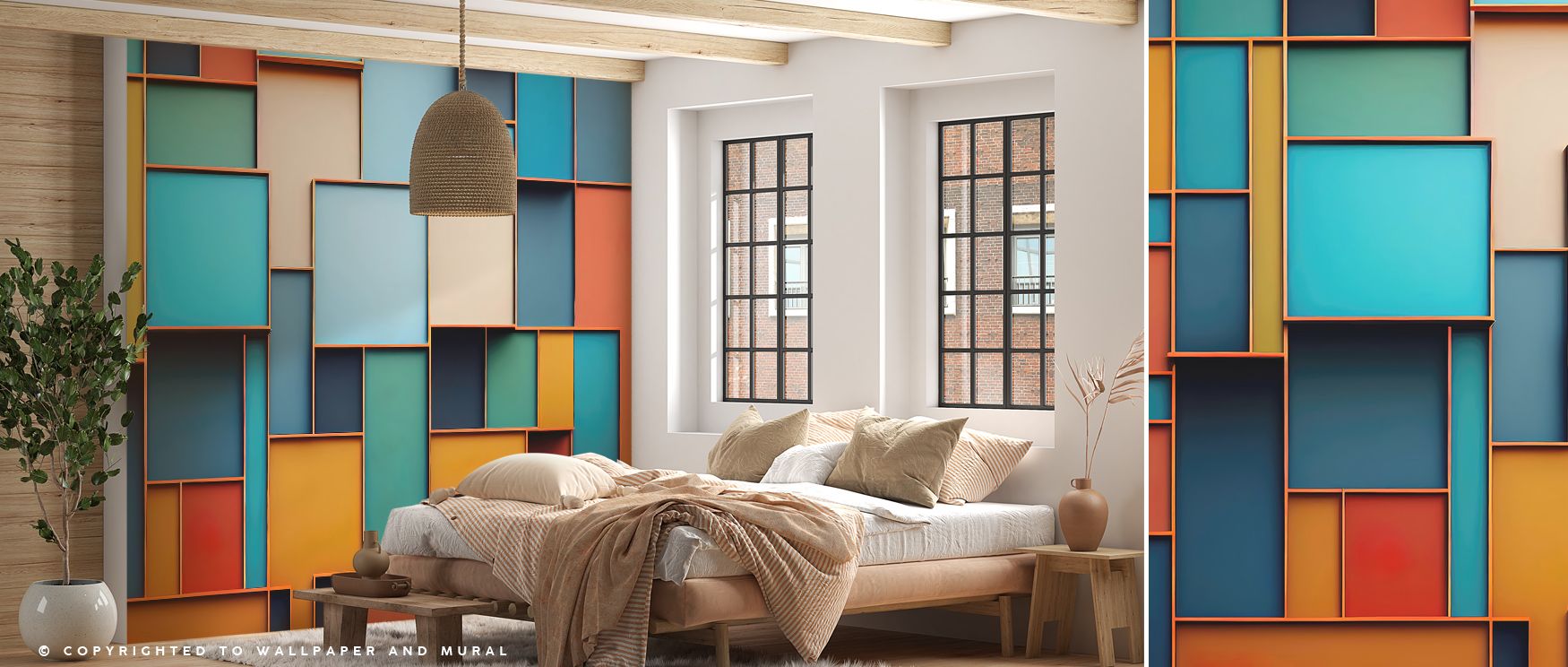 Interwoven structure defines Stack Wallpaper, where bold geometry and delicate shading merge to form visual rhythm. Contrasts of light and dark establish balance and continuity. Perfect for living rooms. Each pattern layer enriches texture, creating moder