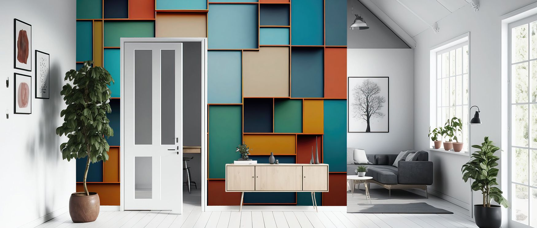 Stack Wallpaper conveys urban refinement through intricate symmetry and structured design. Each segment interlocks fluidly, forming subtle dimensional motion. Perfect for living rooms. Tonal variation accentuates rhythm, producing harmonious architectural