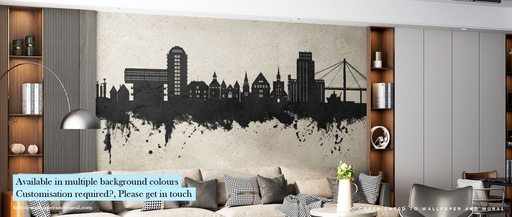 Refined industrial texture flows through Stavanger Norway Skyline Concrete Wallpaper, merging structure with soft light. The skyline’s rhythm mirrors contemporary artistry, infusing walls with architectural calm and enduring design harmony. 