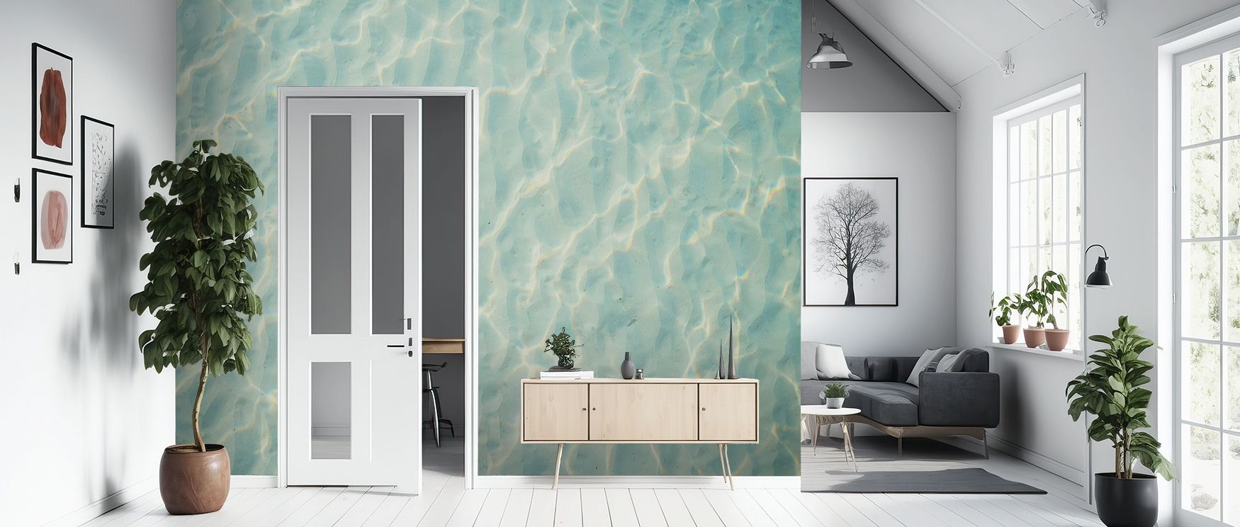 Water’s timeless rhythm inspires Still Ocean Wallpaper, where calm motion meets minimalist elegance. The seamless flow of tone enhances interiors with serene radiance and balance. 