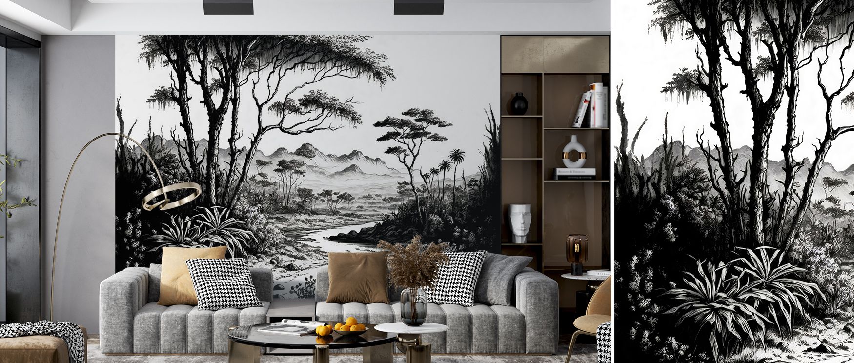In Taurus, starry trails flow like silver ribbons through midnight hues, outlining the bull’s majestic strength. The design glows with spiritual restraint, adding depth and meditative poise to interiors filled with celestial charm and enduring tranquility