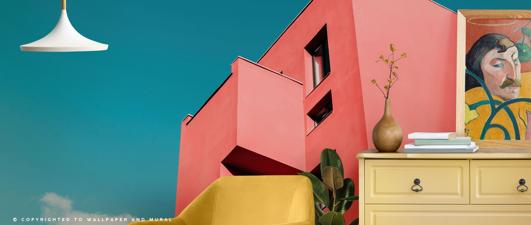 The Pink House transforms simplicity into sophistication through gentle whimsy. Its soft tonal palette elevates interiors with artful balance and tender emotional warmth that inspire calm creativity and bright positivity. 