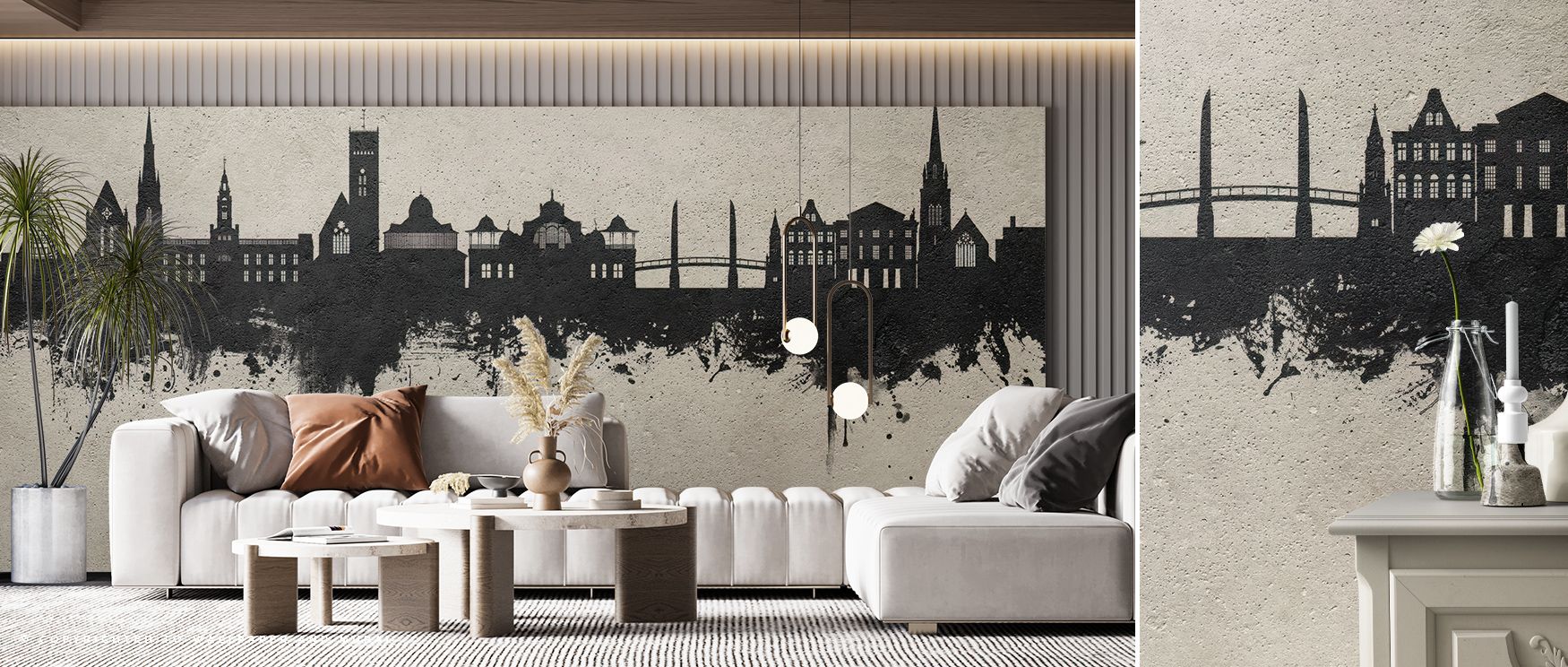Torquay England Skyline Concrete radiates subtle grandeur through precision and texture. Its tones mirror mist and stone, lending interiors refined urban energy and visual calm for serene modern environments. 