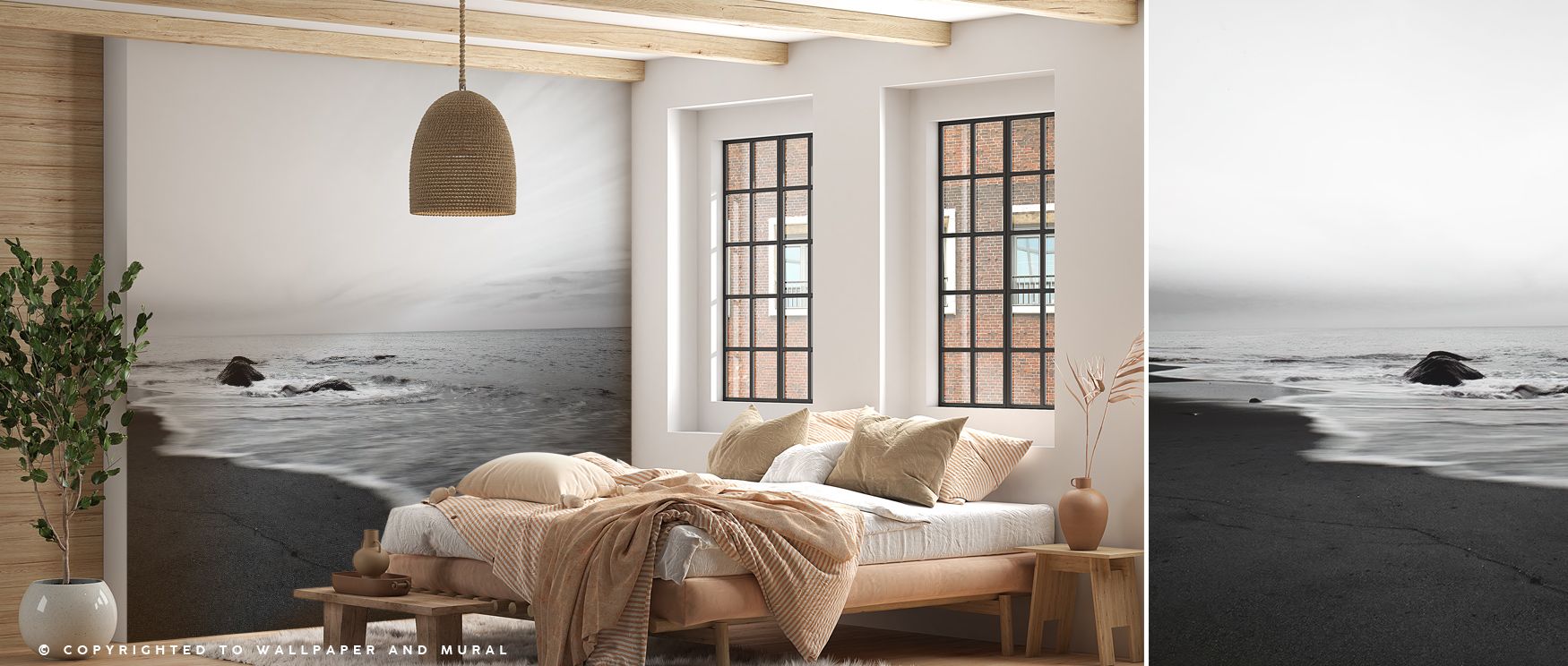 A serene balance of tone and motion gives Tranquil Sands Wallpaper its signature grace. Gentle lines of sand-like texture ripple across smooth light, evoking timeless stillness. The composition enhances interiors with soothing natural sophistication. 