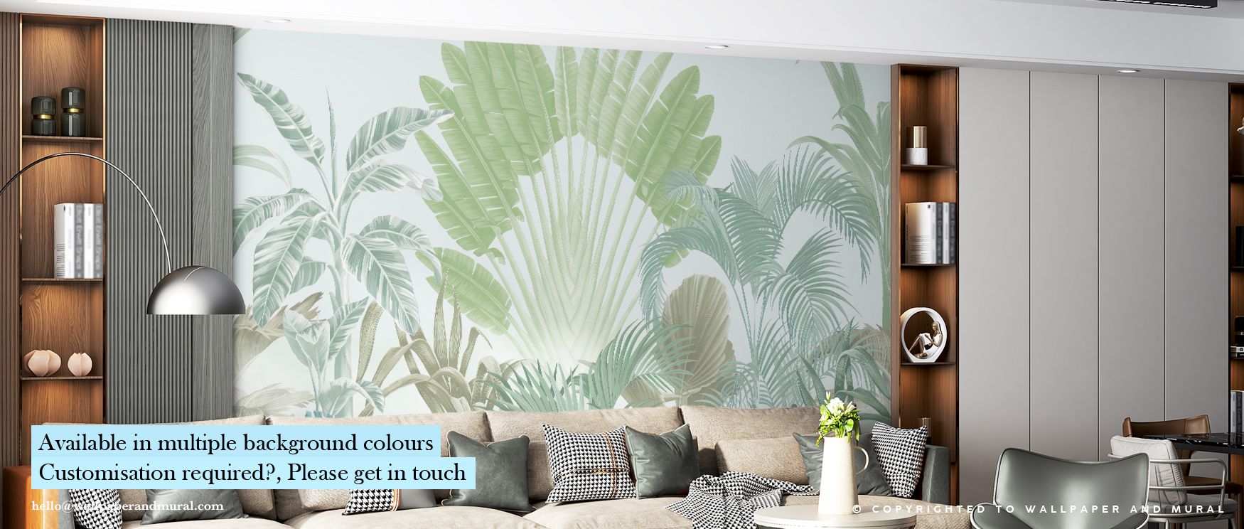 Alive with organic rhythm, Tropical Crown, Fresh Wallpaper celebrates the art of tropical light. The interplay of soft texture and vivid hue creates serene luminosity, imbuing interiors with calm and rejuvenating spirit through delicate botanical artistry