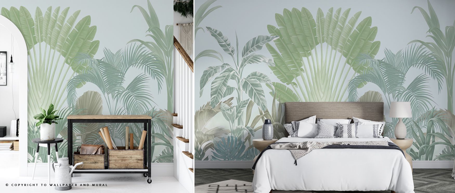 Elegant yet lively, Tropical Crown, Fresh Wallpaper embodies the essence of natural beauty. The balance of vibrancy and refinement turns walls into vibrant canvases of living greenery, perfect for interiors seeking gentle energy and peaceful rhythm. 