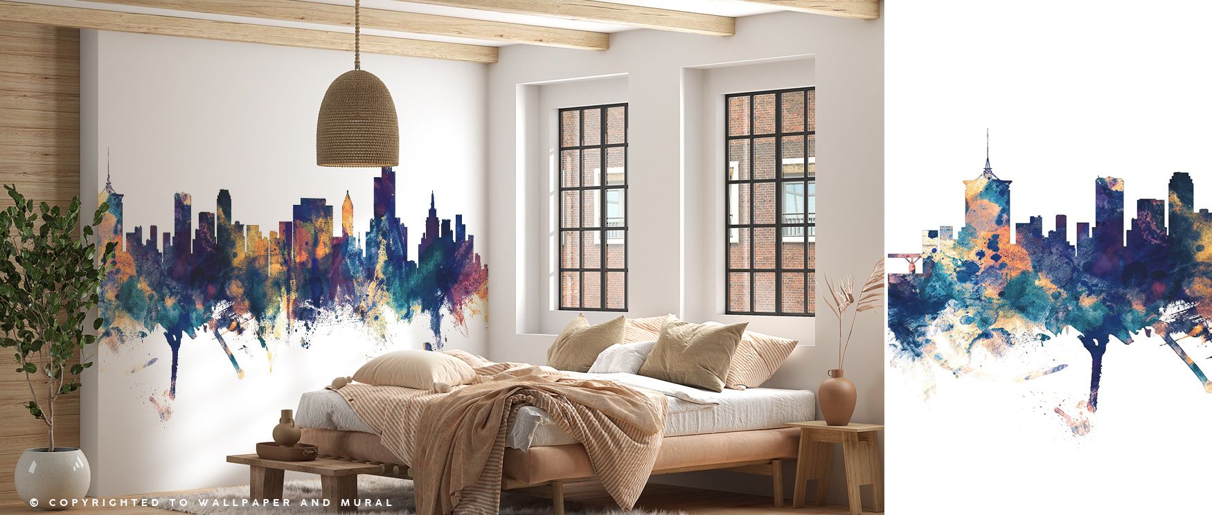 Evoking the rhythm of city nights, Tulsa Oklahoma Skyline Blue & Bronze Wallpaper merges modern art and architectural poise. Its sweeping forms glide across the wall with fluid harmony. The fusion of metallic warmth and cool tones creates visual equilibri