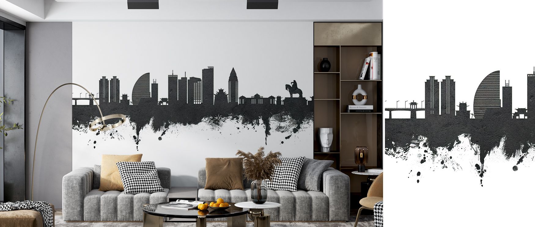 The beauty of restraint defines Ulaanbaatar Mongolia Skyline Black & White Wallpaper, uniting simplicity and depth in pure symmetry. Each element reflects refined structure, creating a soothing balance that evokes enduring urban sophistication and visual 